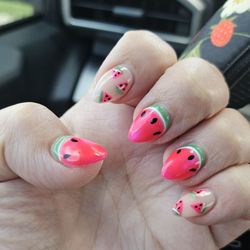 Texas Nails & Spa - Summer watermelon