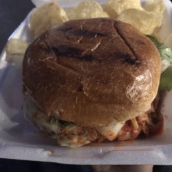 First Saturdays In Old Kapaa Town - Kim Chee burger is out of this world