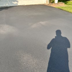 Pro Seal Roofing & Tuckpointing - This is my driveway after "sealed"