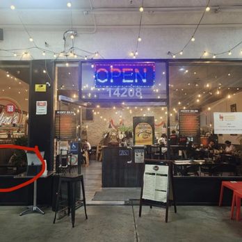 Grandpa's Kitchen - Grill Bar 168 - These are two low empty tables I was talking about!!!! - Vietnamese Near Me - Garden Grove, California