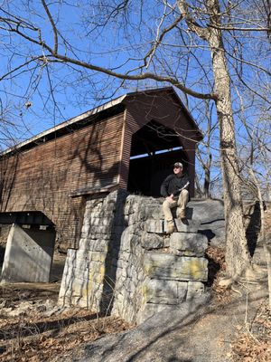 Meems Bottom Covered Bridge by null