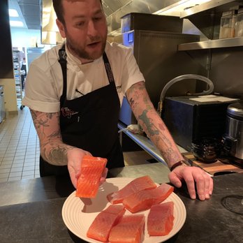 Trust - Supreme Master Chef Jason holding amazing fish! - Tapas/Small Plates Near Me - Santa Ana, California Trust - Supreme Master Chef Jason holding amazing fish! - Tapas/Small Plates Near Me - Santa Ana, California