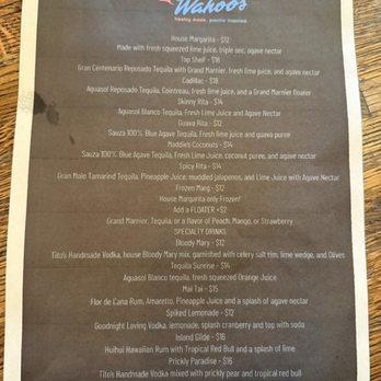 Wahoo's Fish Tacos - The speciality bar menu! - Desserts Near Me - Austin, Texas Wahoo's Fish Tacos - The speciality bar menu! - Desserts Near Me - Austin, Texas