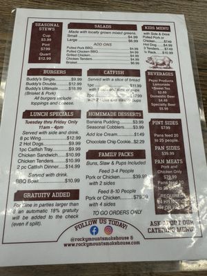 Menu photo 3 Rocky Mount Smokehouse BBQ Rocky Mount, VA Menu photo 3 Rocky Mount Smokehouse BBQ Rocky Mount, VA