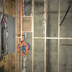 Tailored AV - Storey Custom Homes prewire. 8 rooms of audio, 5.1 surround, intercom, 12 IP surveillance cameras, 20 tv and data locations