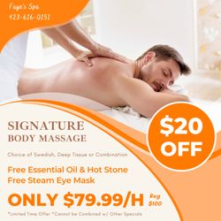 Faye's Spa - Walk-in & Appointment Welcome