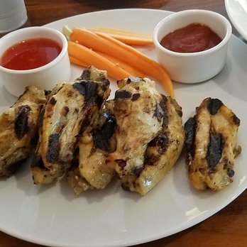 Atrio Wine Bar & Restaurant - Wings - Thai chili sauce is  store-bought and honey bbq sauce is nothing more than ketchup + bbq sauce - really disappointed - Wine Bars Near Me - New York, New York