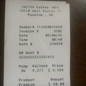 Costco Gasoline - Take advantage todays premium $3.199 a gal - Gas Stations Near Me - Pacoima, California Costco Gasoline - Take advantage todays premium $3.199 a gal - Gas Stations Near Me - Pacoima, California
