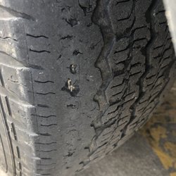 Longhorn Car-Truck Rental - Very exposed radial. DT said this tire could have popped any moment.