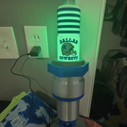 The Jefferson Flea Market - Custom team logo sparkplug lamp