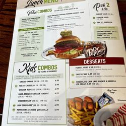 Beef 'O' Brady's - Lunch menu