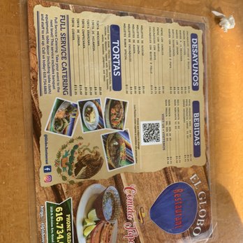 El Globo Restaurant - The Menu - Mexican Near Me - Grand Rapids, Michigan