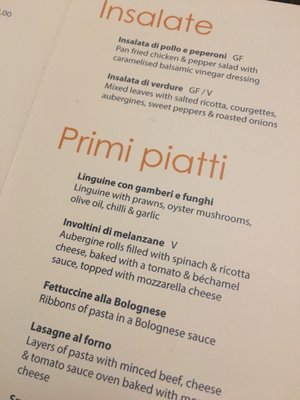 Menu photo 2 La Margherita Cambridge, CAM Menu photo 2 La Margherita Cambridge, CAM