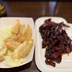 Asian House - Gyoza and boneless ribs