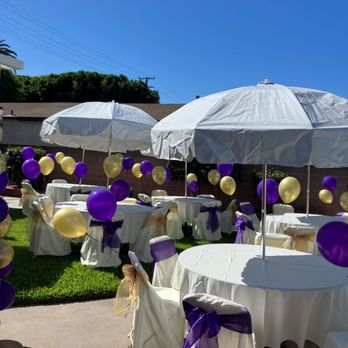 Heredias Party Rentals - We have tables with umbrellas, linens, chair covers and bows! - Party Supplies Near Me - Long Beach, California Heredias Party Rentals - We have tables with umbrellas, linens, chair covers and bows! - Party Supplies Near Me - Long Beach, California