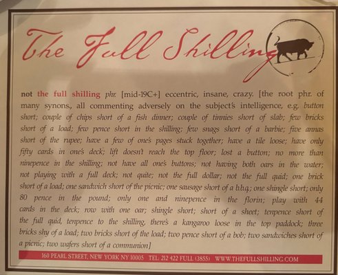 The Full Shilling by null