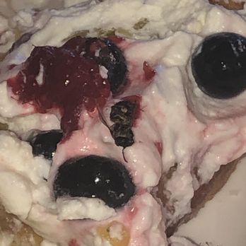 Hotel del Coronado, Curio Collection by Hilton - Belgium waffles with whipped cream, berries and a BEE!!!!! - Coronado, CA