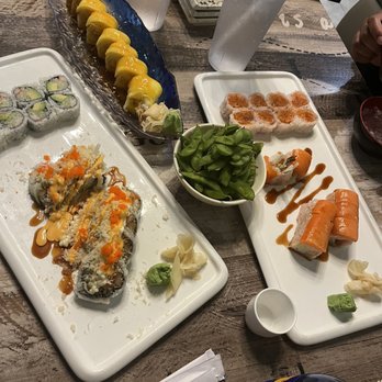 Sushi 99 - 6. California Roll 13. Sweet Mango Roll 10. Crunchy Roll A2. Edamame - Sushi Bars Near Me - Port Orange, Florida Sushi 99 - 6. California Roll 13. Sweet Mango Roll 10. Crunchy Roll A2. Edamame - Sushi Bars Near Me - Port Orange, Florida