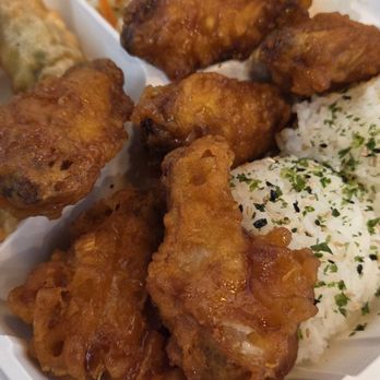 bb.q Chicken - Full Honey Garlic Wings Plate - Chicken Wings Near Me - Aiea, Hawaii