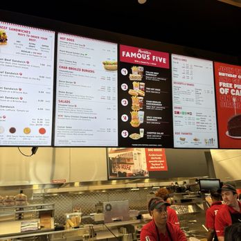 Portillo's Willowbrook - Menu on the board - Burgers Near Me - Houston, Texas