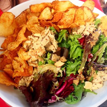 Lucky Penny - Woodfired chicken salad - On the sandwich menu but you can request it as a salad - Pizza Near Me - Santa Barbara, California Lucky Penny - Woodfired chicken salad - On the sandwich menu but you can request it as a salad - Pizza Near Me - Santa Barbara, California