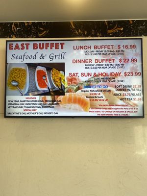 Menu photo 8 East Buffet Hawaiian Gardens, CA