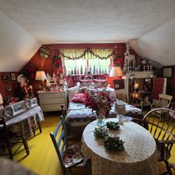 The Farmhouse Cafe & Tea Room - A whole Christmas section in the gift shop upstairs from the restaurant