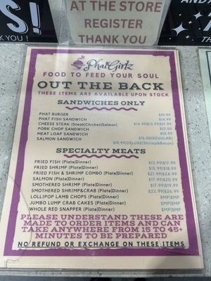 Menu photo 1 PhatGirlz Pooler, GA Menu photo 1 PhatGirlz Pooler, GA