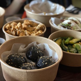 Mr Bao - Popcorn Chicken, Garlic Cucumber Salad, - Shanghainese Near Me - New York, New York Mr Bao - Popcorn Chicken, Garlic Cucumber Salad, - Shanghainese Near Me - New York, New York
