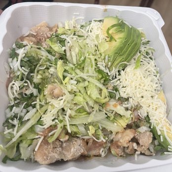 Fiesta Taco - Taco Salad with Chicken $12.75 (omitted the flour tortilla bowl) - Tacos Near Me - Pleasanton, California Fiesta Taco - Taco Salad with Chicken $12.75 (omitted the flour tortilla bowl) - Tacos Near Me - Pleasanton, California