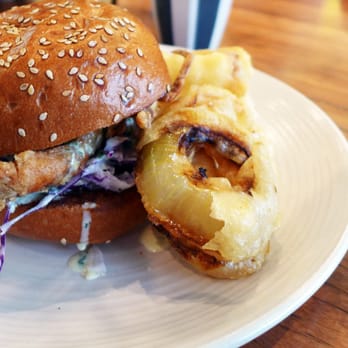 Paramount Coffee Project - CRAB PO BOY + ONION RINGS - Cafes Near Me - Surry Hills, NSW