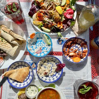 La Mediterranee - Saffron Chicken Salad, Falafel Sandwich, Lentil Vegetable Soup, Beef Kafta Kebab, Hibiscus Cooler - Middle Eastern Near Me - San Francisco, California La Mediterranee - Saffron Chicken Salad, Falafel Sandwich, Lentil Vegetable Soup, Beef Kafta Kebab, Hibiscus Cooler - Middle Eastern Near Me - San Francisco, California
