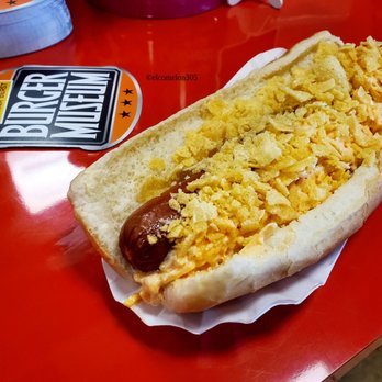 Candylandia - Hotdog with pimento cheese and crushed chips - Candy Stores Near Me - Miami, Florida