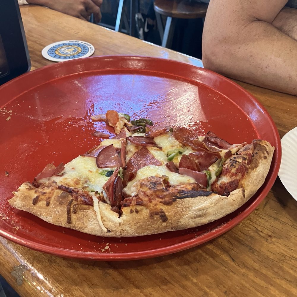 San Francisco pizza.... What's left of it San Francisco pizza.... What's left of it