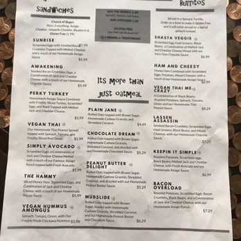 Drizzle - Yaks Menu. - Coffee & Tea Near Me - Mount Shasta, California