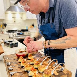 Be My Guest Personal Chef and Catering - Crab Cake Appetizer | Intimate Dinner for 12 guests | 40th Birthday Party.