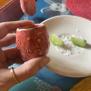 La Leyenda - Complimentary shots served with rock salt and tomatillos - Northern Mexican Near Me - Zacatecas, ZAC