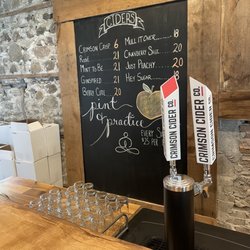 Crimson Cider Company - Price of the 750mL bottles.  Too bad they don't have more cans, I would've bought more!