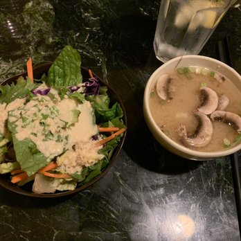 Liquid Ginger - Ginger salad and miso soup - Asian Fusion Near Me - Gainesville, Florida
