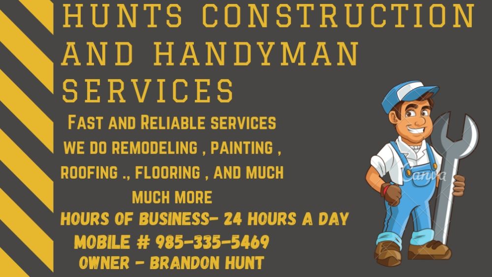 Slide of Hunt's Construction and Handyman Services