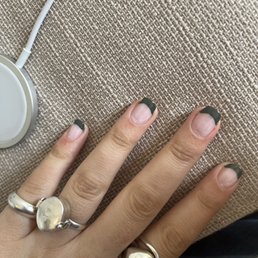 sloppy French tip sloppy French tip