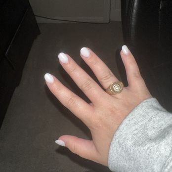 Nail Hut and Spa - Manicure- white chrome acrylic - Nail Salons Near Me - League City, Texas Nail Hut and Spa - Manicure- white chrome acrylic - Nail Salons Near Me - League City, Texas