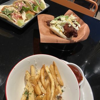 The Peached Tortilla - Fish taco, Nashville Hot Chicken Buns, fries - Asian Fusion Near Me - Cedar Park, Texas The Peached Tortilla - Fish taco, Nashville Hot Chicken Buns, fries - Asian Fusion Near Me - Cedar Park, Texas