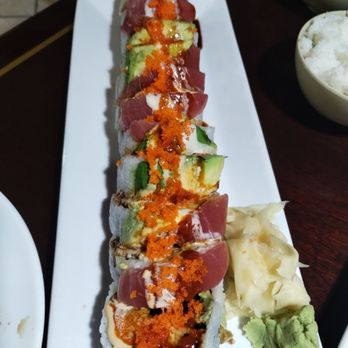 Sakura Sushi - Paul's roll, massive!  With green chili! - Laotian Near Me - Albuquerque, New Mexico