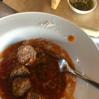 Il Corso - Beef meatball appetizer with tomato basil sauce and peas. - Italian Near Me - Palm Desert, California Il Corso - Beef meatball appetizer with tomato basil sauce and peas. - Italian Near Me - Palm Desert, California