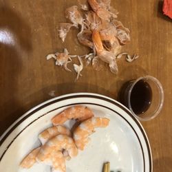Mongolian BBQ - You will have to sell your shrimp yourself. Messy.