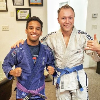 Soul Fighters Chicago - Instructor Pierre Pires and blue belt student Stephen before class start! - Brazilian Jiu-jitsu Near Me - Chicago, Illinois Soul Fighters Chicago - Instructor Pierre Pires and blue belt student Stephen before class start! - Brazilian Jiu-jitsu Near Me - Chicago, Illinois
