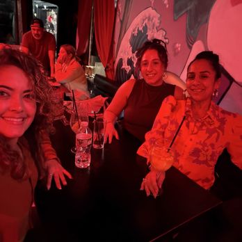 Dulce Patria Bar & Grill - Example of the atmosphere in the restaurant. We didn't mind the red light but some people may not enjoy it. - Sushi Bars Near Me - Paterson, New Jersey