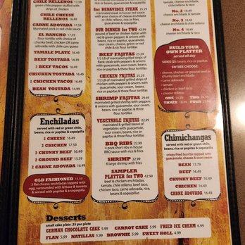 Casa De Benavidez - Menu 3/2/23 - Mexican Near Me - Albuquerque, New Mexico