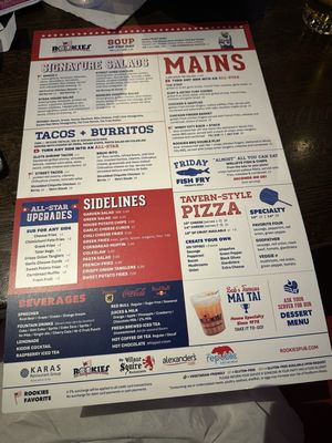 Menu photo 1 Rookies All-American Pub & Grill Hoffman Estates, IL